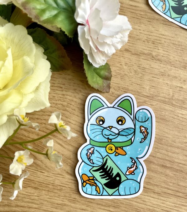 Stickers individuels Maneki Neko Carpes Koï - Collection Asia Mania