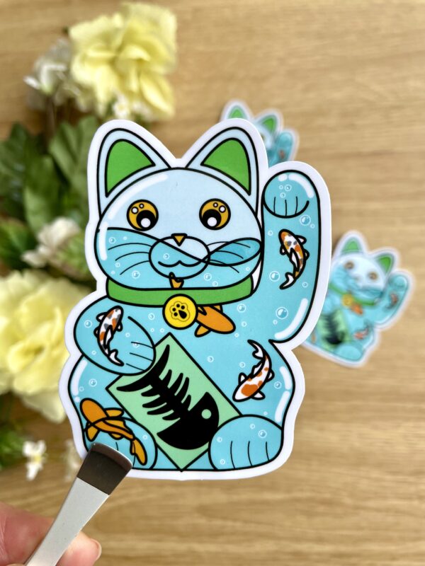 Stickers individuels Maneki Neko Carpes Koï - Collection Asia Mania