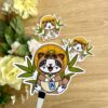 Stickers individuels Tanuki - Collection Asia Mania