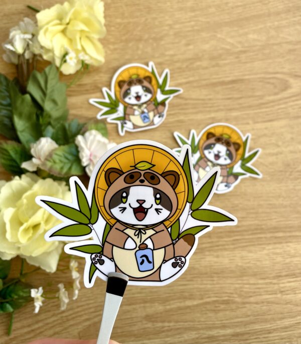 Stickers individuels Tanuki - Collection Asia Mania