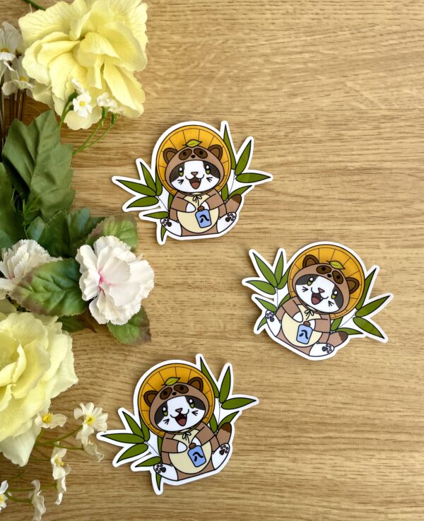 Stickers individuels Tanuki - Collection Asia Mania