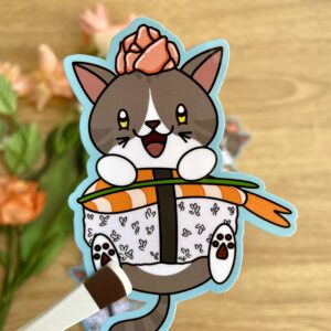 Stickers individuels Sushi Crevette - Collection Asia Mania