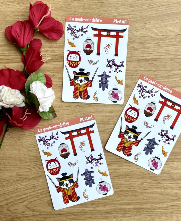 planche de stickers Japan Mania - Collection Asia Mania