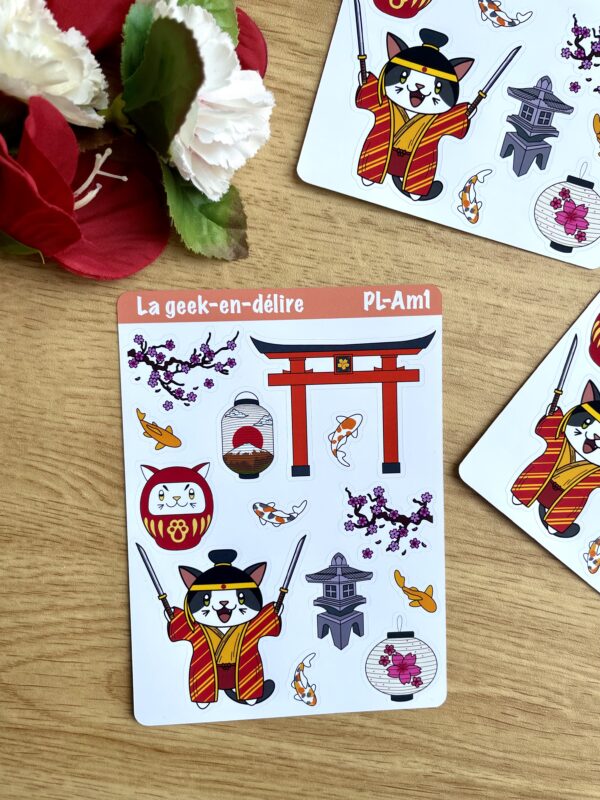 planche de stickers Japan Mania - Collection Asia Mania