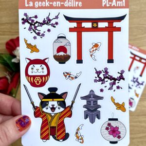 planche de stickers Japan Mania - Collection Asia Mania