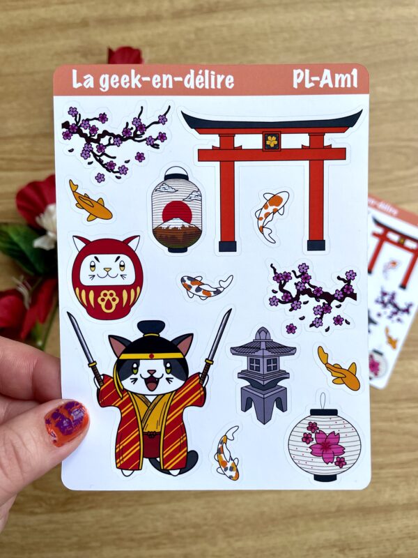 planche de stickers Japan Mania - Collection Asia Mania