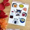 planche de stickers Japan Food - Collection Asia Mania