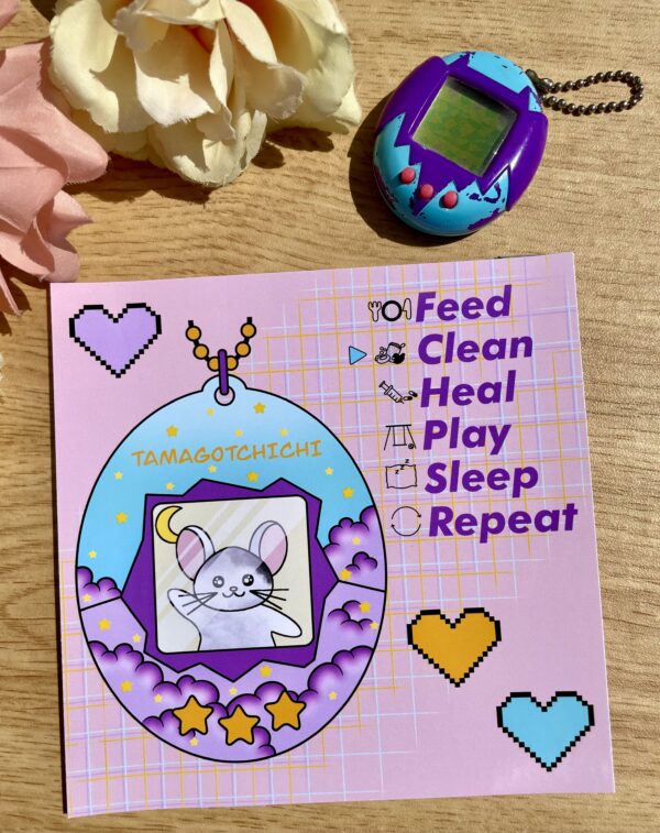 Illustration Nintendo Tamagotchi - Collection Gaming techno