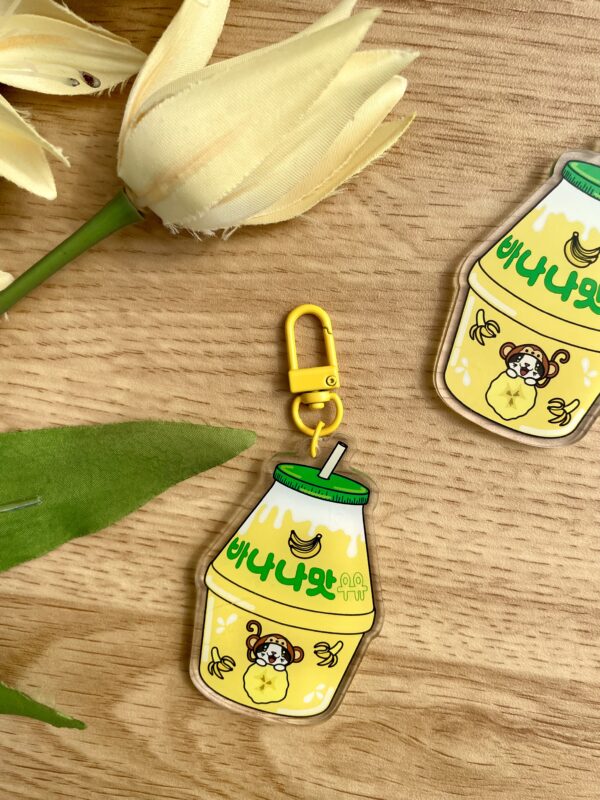 Porte-clés Lait Banane - Collections Asia Mania - Collection Pause gourmande