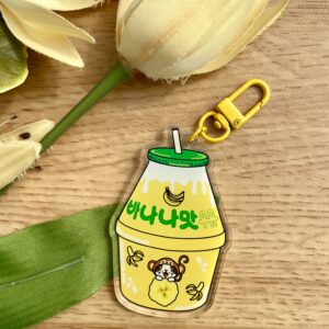 Porte-clés Lait Banane - Collections Asia Mania - Collection Pause gourmande