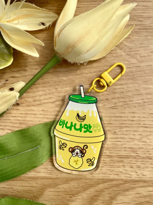 Porte-clés Lait Banane - Collections Asia Mania - Collection Pause gourmande