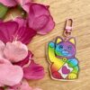 Porte-clés Maneki Neko arc-en-ciel - Collections Asia Mania