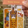 Stickers individuels Konbini snacks / Saveur Orange chocolat - Collection Asia Mania