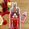 Stickers individuels Konbini snacks / Pocky Saveur Fraise - Collection Asia Mania
