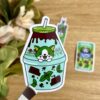 Stickers individuels Konbini snacks / Lait Binggrae Saveur Menthe Chocolat - Collection Asia Mania