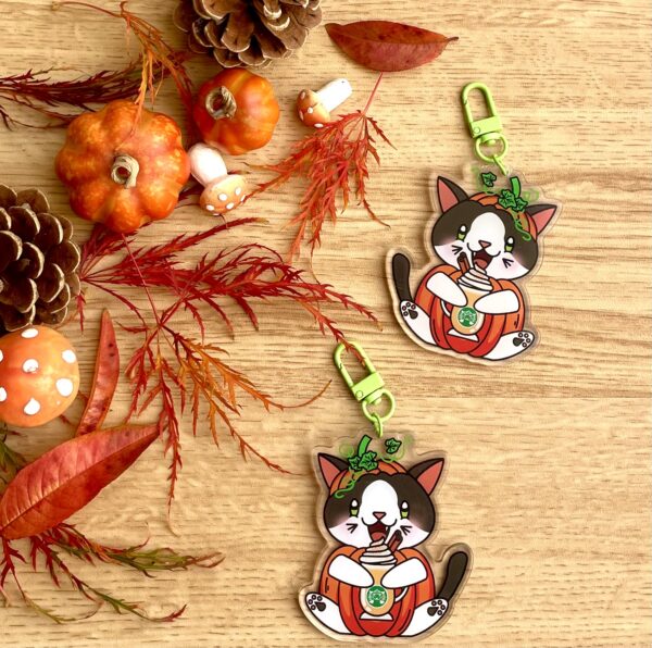 Porte-clés Pumpkin spice latte - Collection Cosy fall