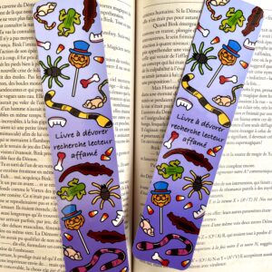 Marque-pages Lecteur affamé - Collection Halloween vibes