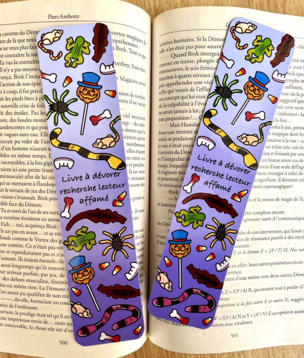 Marque-pages Lecteur affamé - Collection Halloween vibes