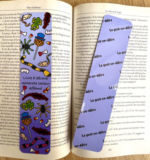 Marque-pages Lecteur affamé - Collection Halloween vibes