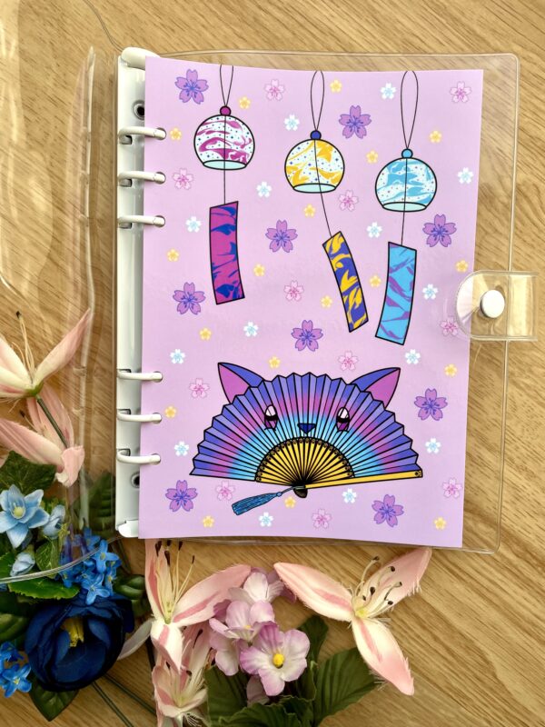 Classeur A5 Cherry Blossom - couverture recto - Collection Asia Mania