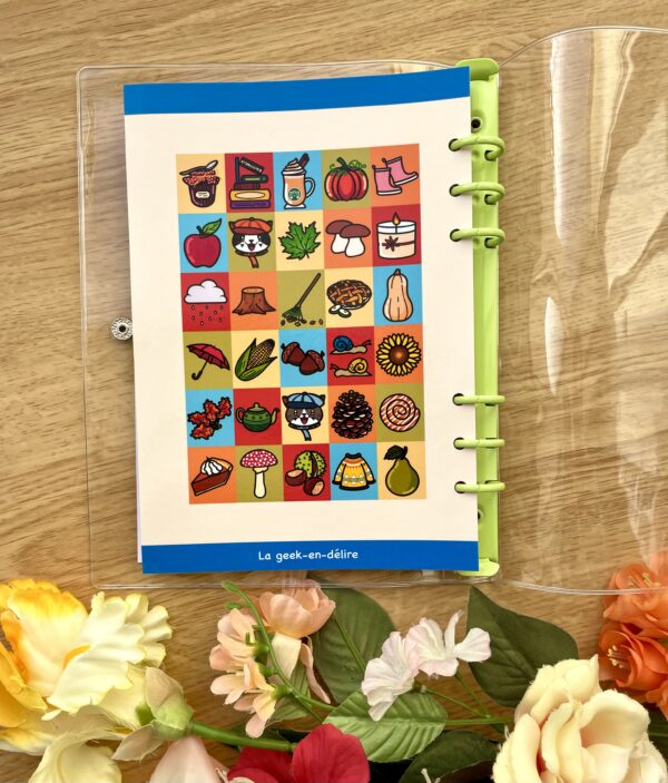 Classeur A5 Cosy fall - couverture verso