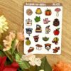 Classeur A5 Cosy fall - planche de stickers assortie