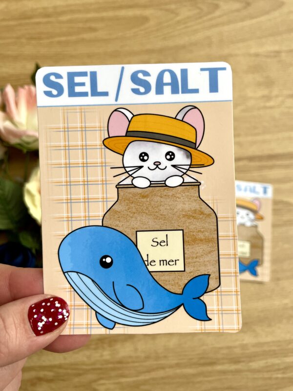 Stickers Epicerie en vrac : Sel