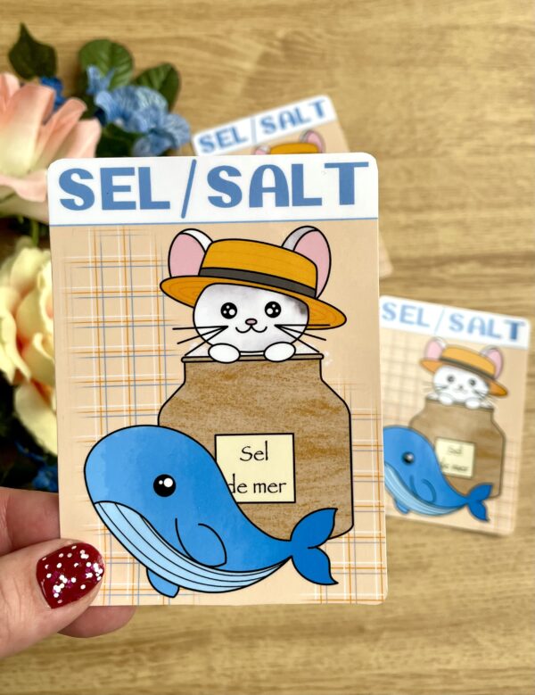 Stickers Epicerie en vrac : Sel