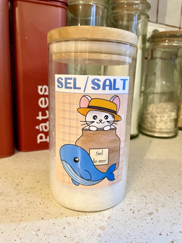 Stickers Epicerie en vrac : Sel