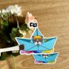 Stickers Bateau de papier - Mini collection Rainy days