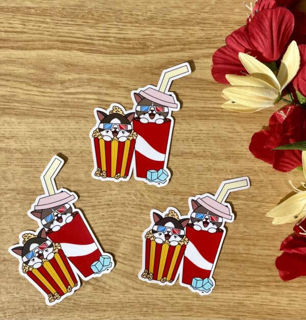 Stickers individuels Ciné snacks - mini collection Fan de cinéma