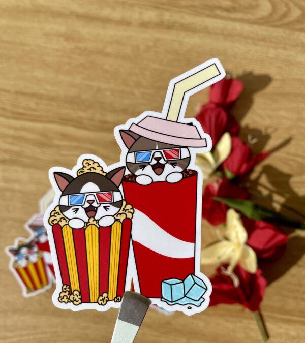 Stickers individuels Ciné snacks - mini collection Fan de cinéma