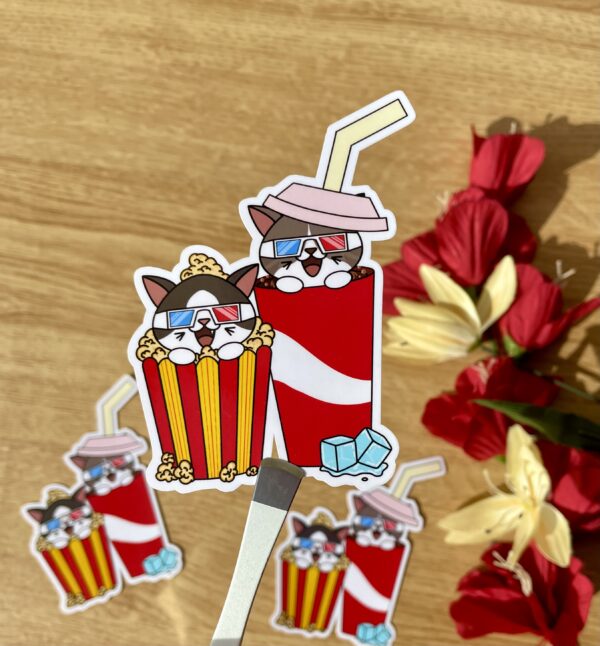 Stickers individuels Ciné snacks - mini collection Fan de cinéma