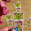 Stickers individuels Bubble Kittea Sakura / Matcha - Collection Pause gourmande