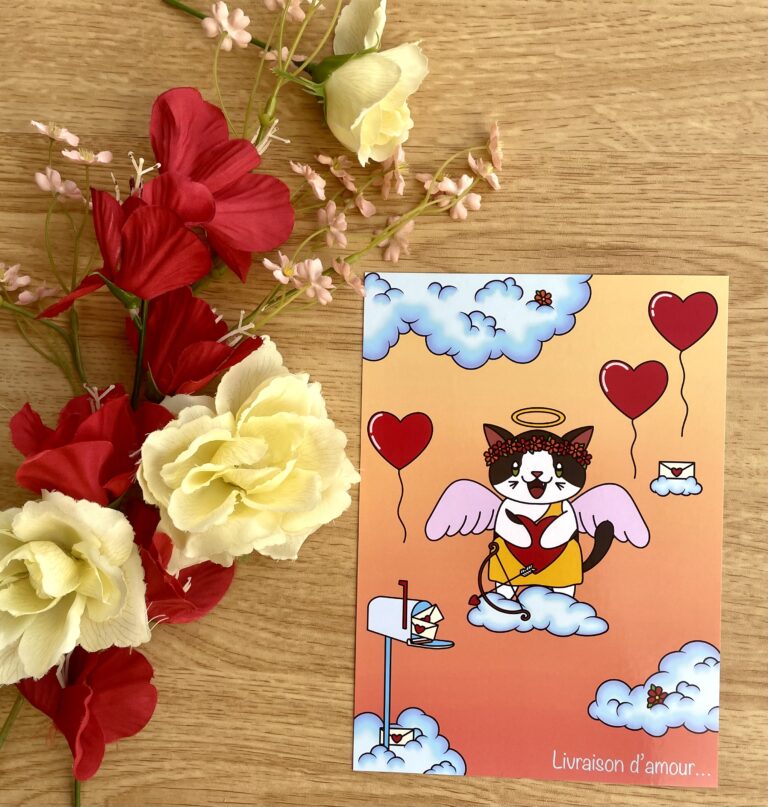 Illustration Livraison d'amour - Collection Saint-Valentin