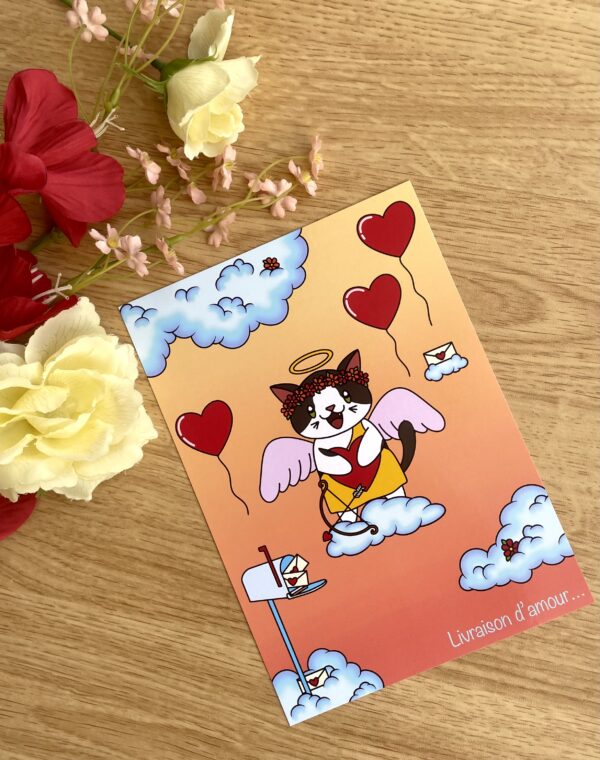 Illustration Livraison d'amour - Collection Saint-Valentin