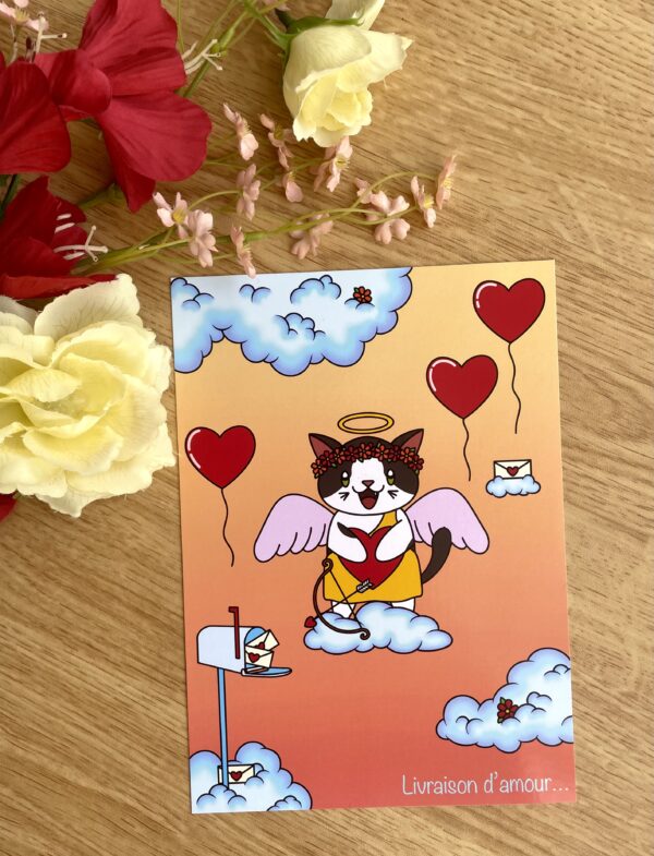 Illustration Livraison d'amour - Collection Saint-Valentin