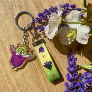 Porte-clés Fée des tulipes - collection Féerie florale