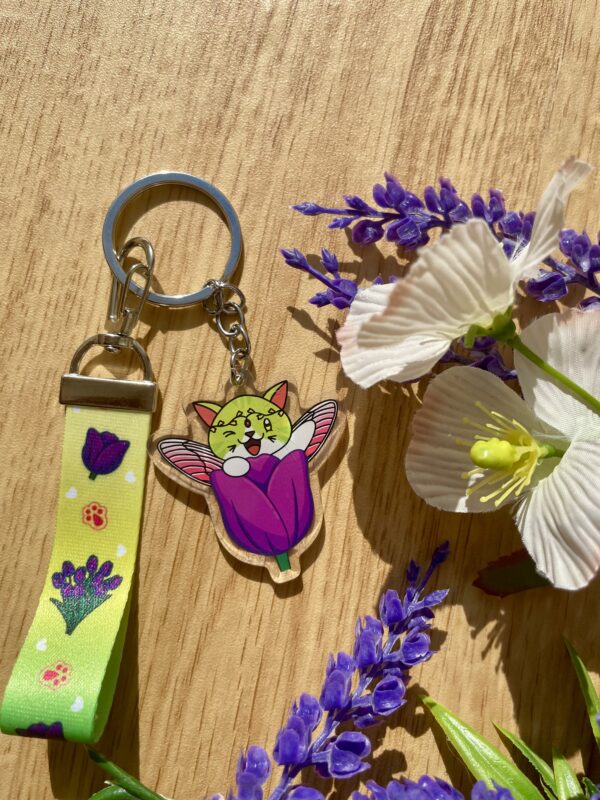 Porte-clés Fée des tulipes - collection Féerie florale