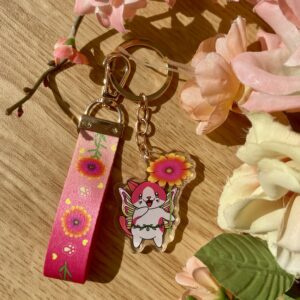 Porte-clés Fée des marguerites du Cap - collection Féerie florale