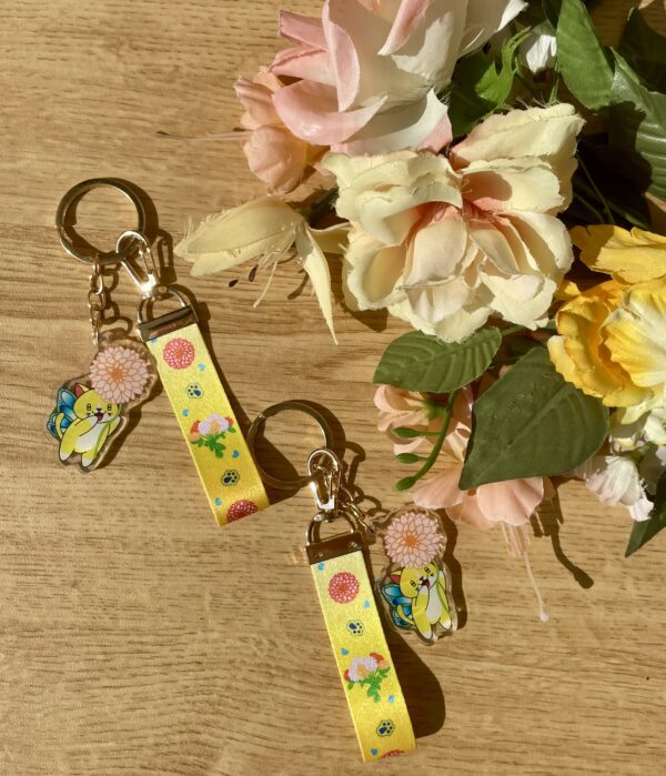 Porte-clés Fée des dahlias - collection Féerie florale