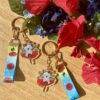 Porte-clés Fée des coquelicots - collection Féerie florale