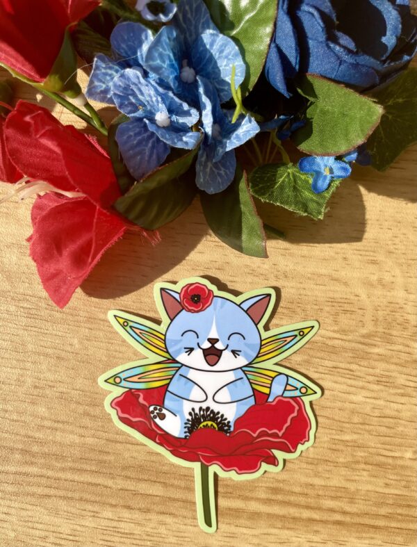 Stickers individuels Fée des coquelicots - collection Féerie florale