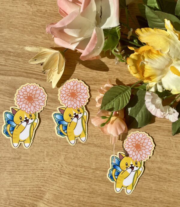 Stickers individuels Fée des dahlias - collection Féerie florale
