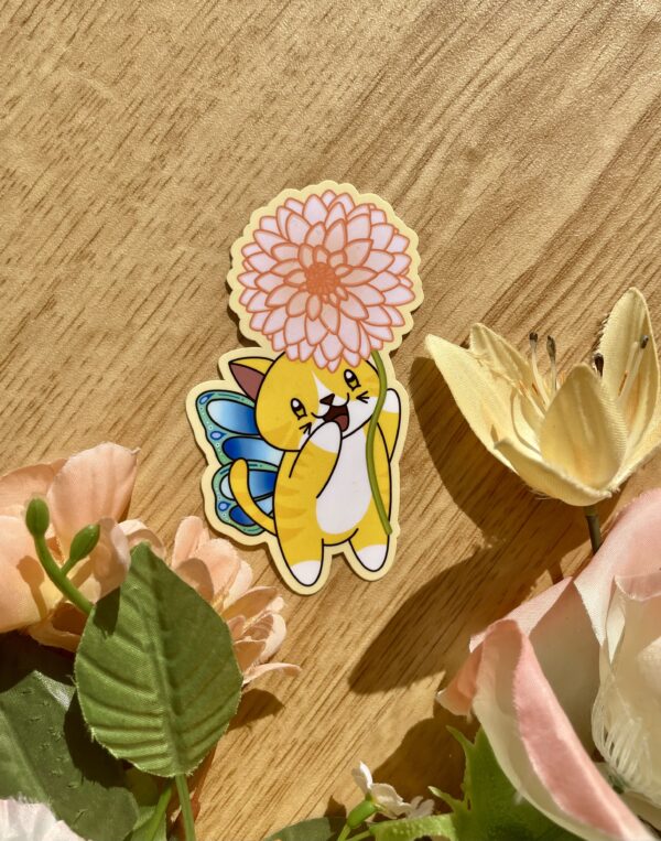 Stickers individuels Fée des dahlias - collection Féerie florale