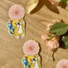 Stickers individuels Fée des dahlias - collection Féerie florale