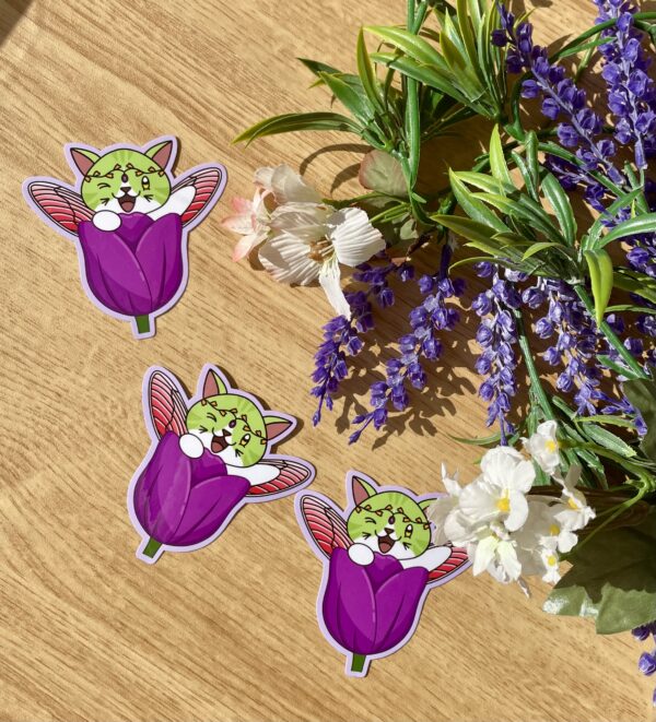 Stickers individuels Fée des tulipes - collection Féerie florale