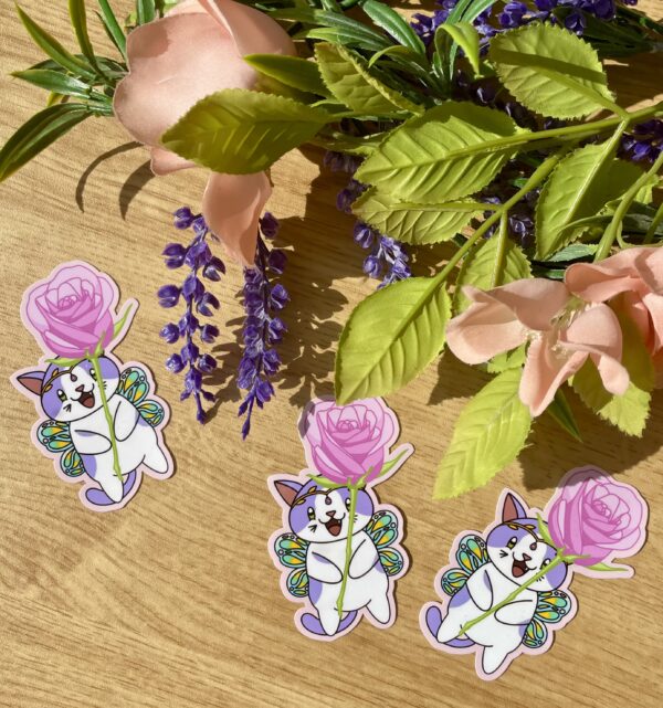 Stickers individuels Fée des roses - collection Féerie florale
