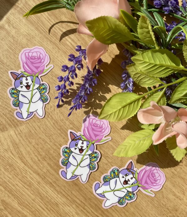 Stickers individuels Fée des roses - collection Féerie florale