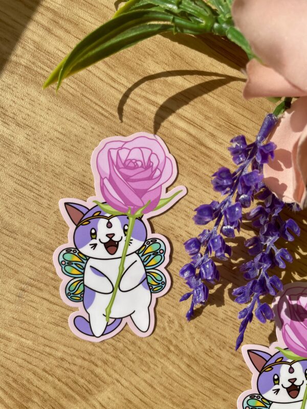 Stickers individuels Fée des roses - collection Féerie florale